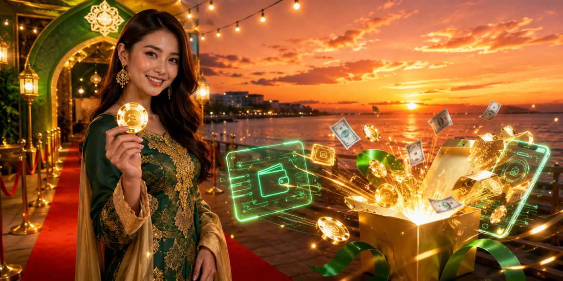 Suasana perayaan Hari Raya di Kota Kinabalu dengan aktiviti pertaruhan kasino dalam talian